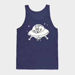 an extraterrestrial craft with its passengers Tank Top